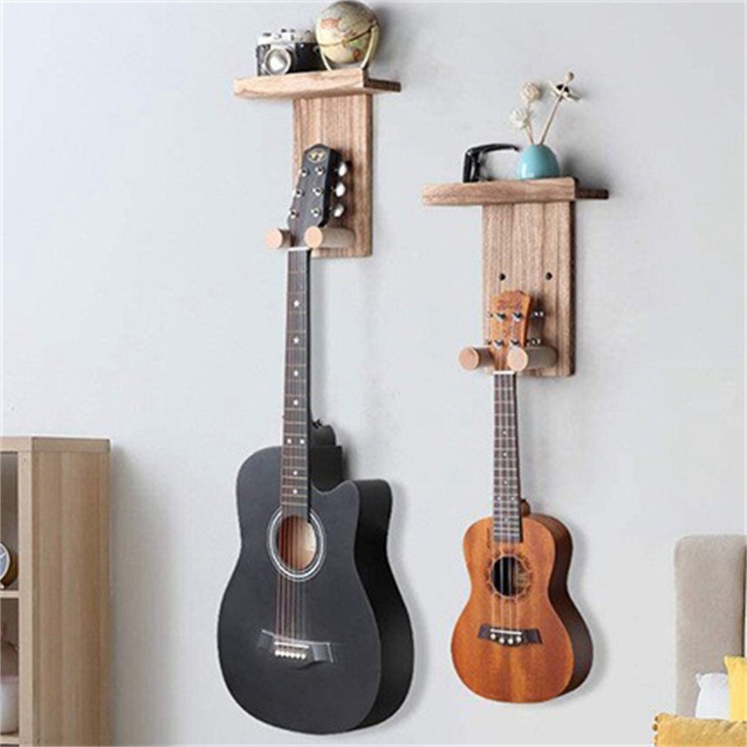 Wooden Guitar Hanger Guitar Hook Wall Mount Guitar Etsy