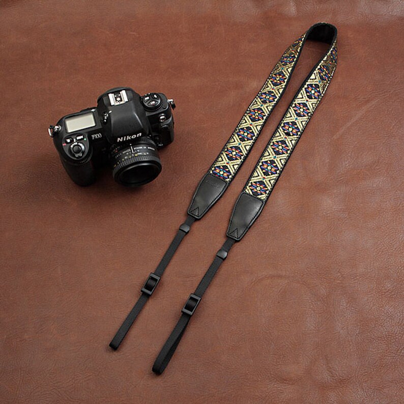 Embroidery Camera Strap Vintage Embroidered Camera Strap Christmas Gift Camera Accessories National Style Embroidered Camera Strap