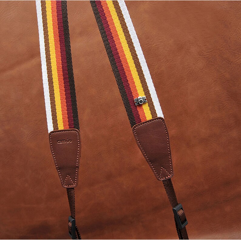 Photographer Gift Camera Accessories Color Close-Knit Stripe Camera Strap Camera Strap Stripes Shoulder Straps