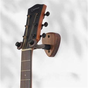 Black Walnut Guitar Hook, Music Hanging Display Stand Guitar Hook , Guitar Accessory, Guitar Hangers, Guitar Stand, Ukulele Wall Mount.