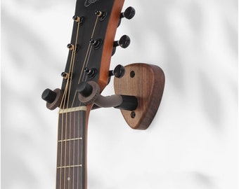 Black Walnut Guitar Hook, Music Hanging Display Stand Guitar Hook , Guitar Accessory, Guitar Hangers, Guitar Stand, Ukulele Wall Mount.