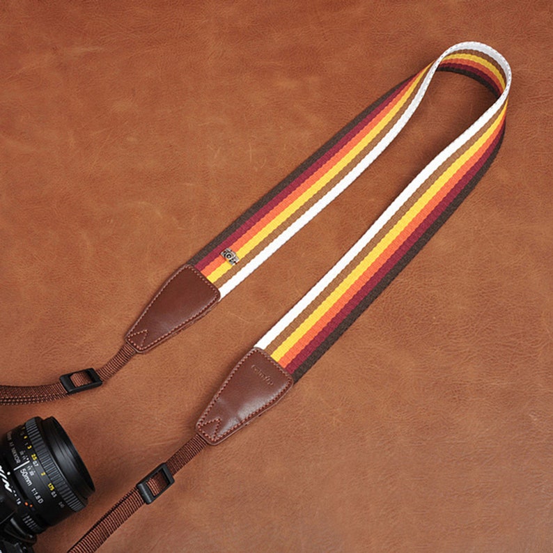 Photographer Gift Camera Accessories Color Close-Knit Stripe Camera Strap Camera Strap Stripes Shoulder Straps