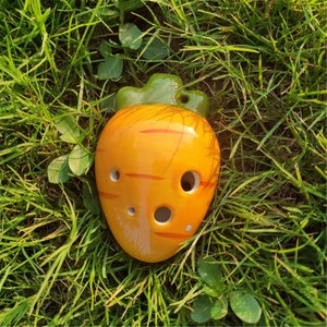 Carrot Alto C Tune Ocarina, 6 Holes Ocarina, Watermelon Ocarina, Ocarina For Beginner, Gift for Kindergarten Birthday Party, Ocarina Pendant