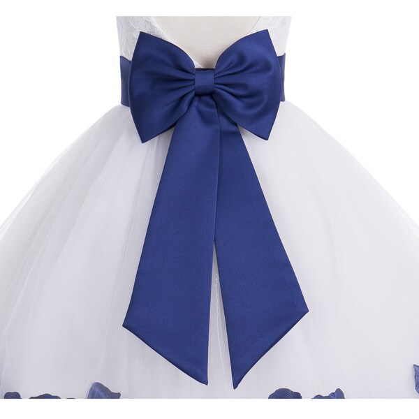 Satin Polyester Tie sash Bow Wedding Special Occasion Accessories Satin Belt Junior Bridesmaid Sash Summer Easter Birthday Girl Bow Sash