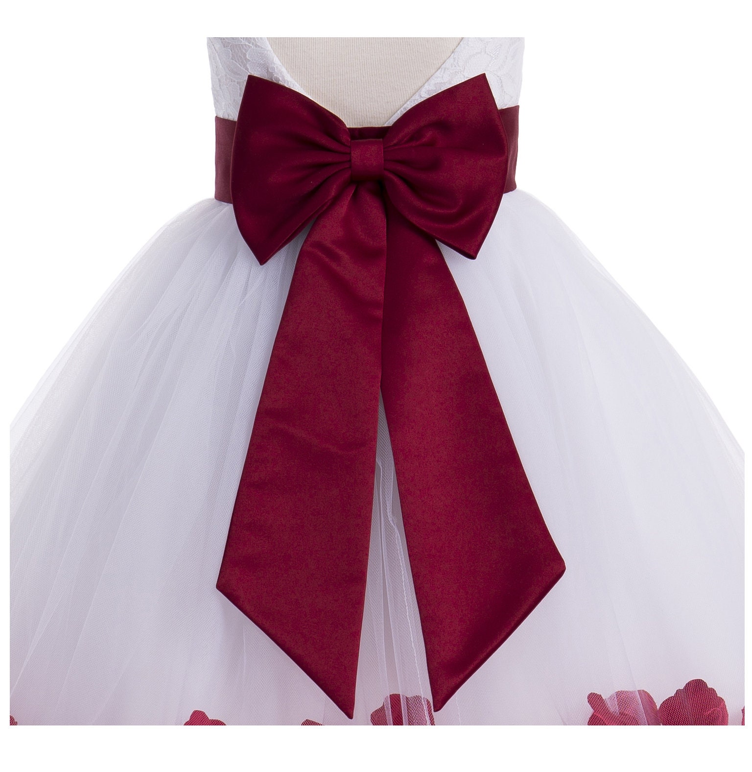 RED WINE Satin Wedding Fancy Dress Party Ribbon Sash Wrap Tie Belt Band Bow