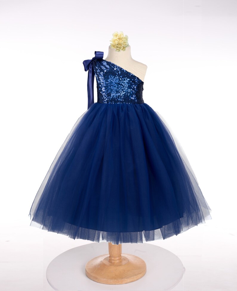 One Shoulder with Flower Flower Girl Dress Orchid