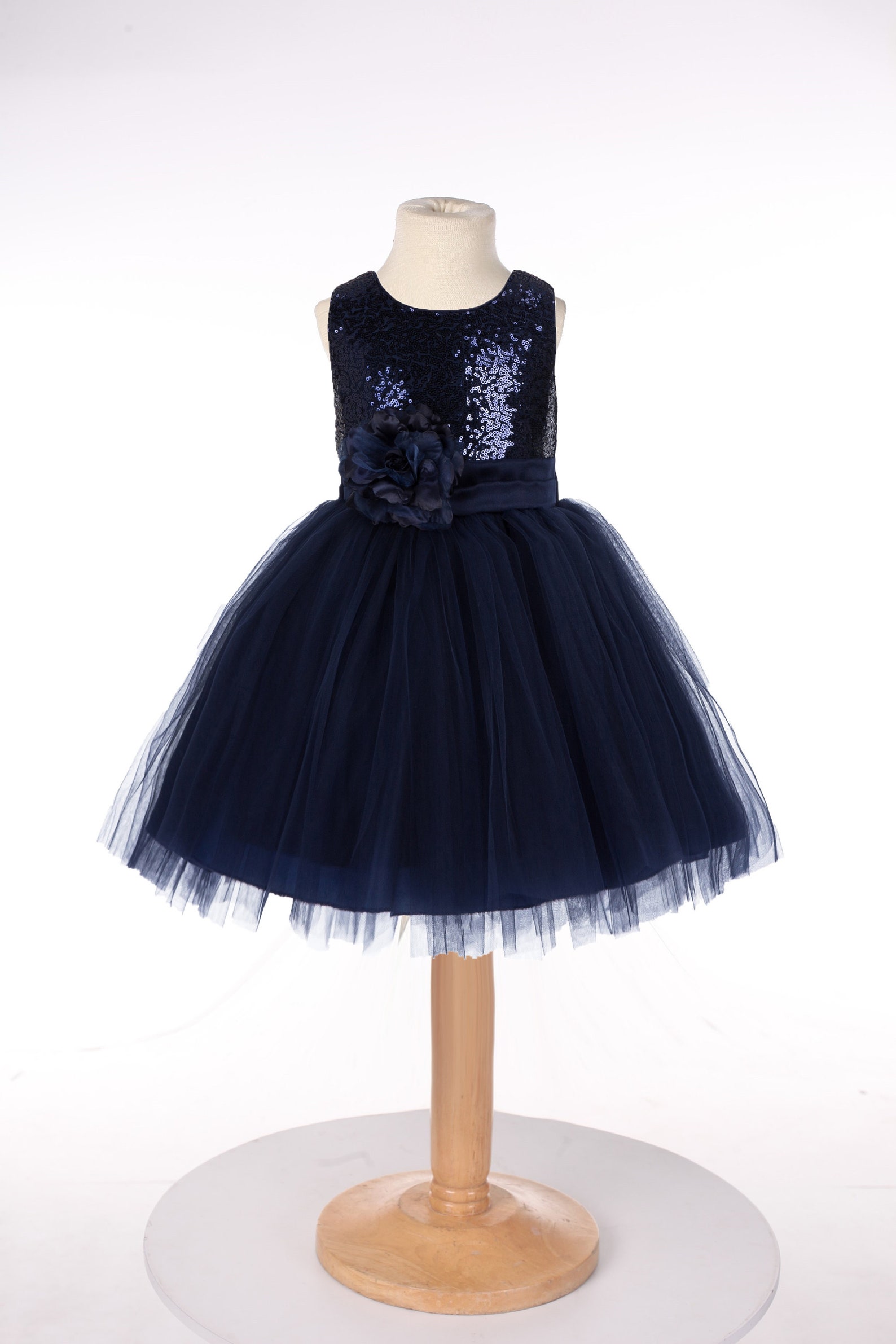 Sequins Mesh Flower Girl Dress Girls Tulle Dresses Wedding Etsy