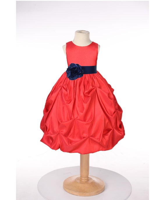 Royal Blue Ivory Christening Flower Girl Bridesmaid Pageant Party Dress 0-6m-13y