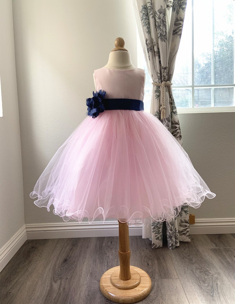 Pink Flower Girl Dress Baby Girl Dresses Ceremony Dress Etsy