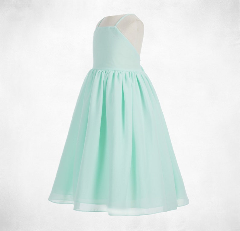 Chiffon Flower Girl Dresses Chiffon Dress Lace up Flower Etsy