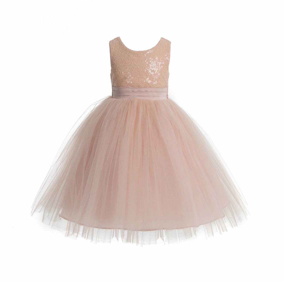 Gold Sequins Mesh Flower Girl Dress Tulle Dresses Wedding Etsy