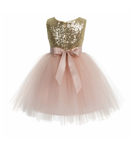Sequins Flower Girl Dress Toddler Tulle Dresses Pageant Girl | Etsy