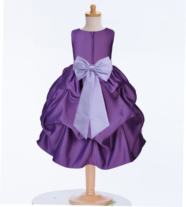 Halloween Dress Holiday Dress Purple Pick Up Dress Girls Bubble Dresses Special Occasion Wedding Purple Dress Satin Flower Girl Dress Dresses Clothing Koleksiyon Com Tr