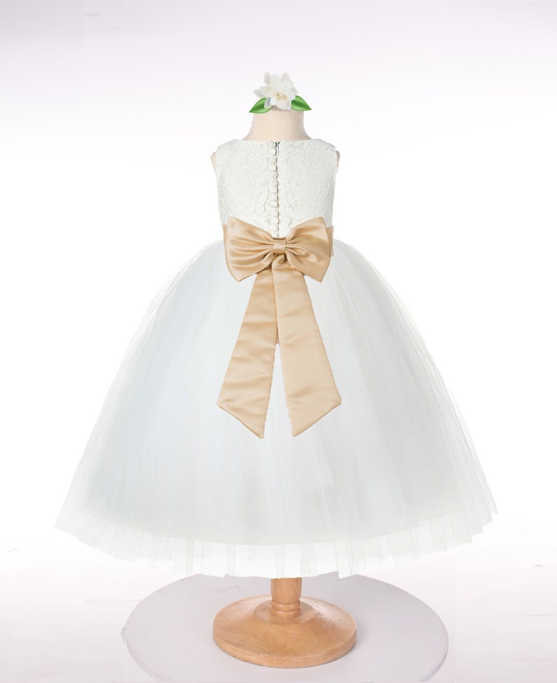Lace Flower Girl Dresses Ivory Dresses Ivory Lace Dress Etsy