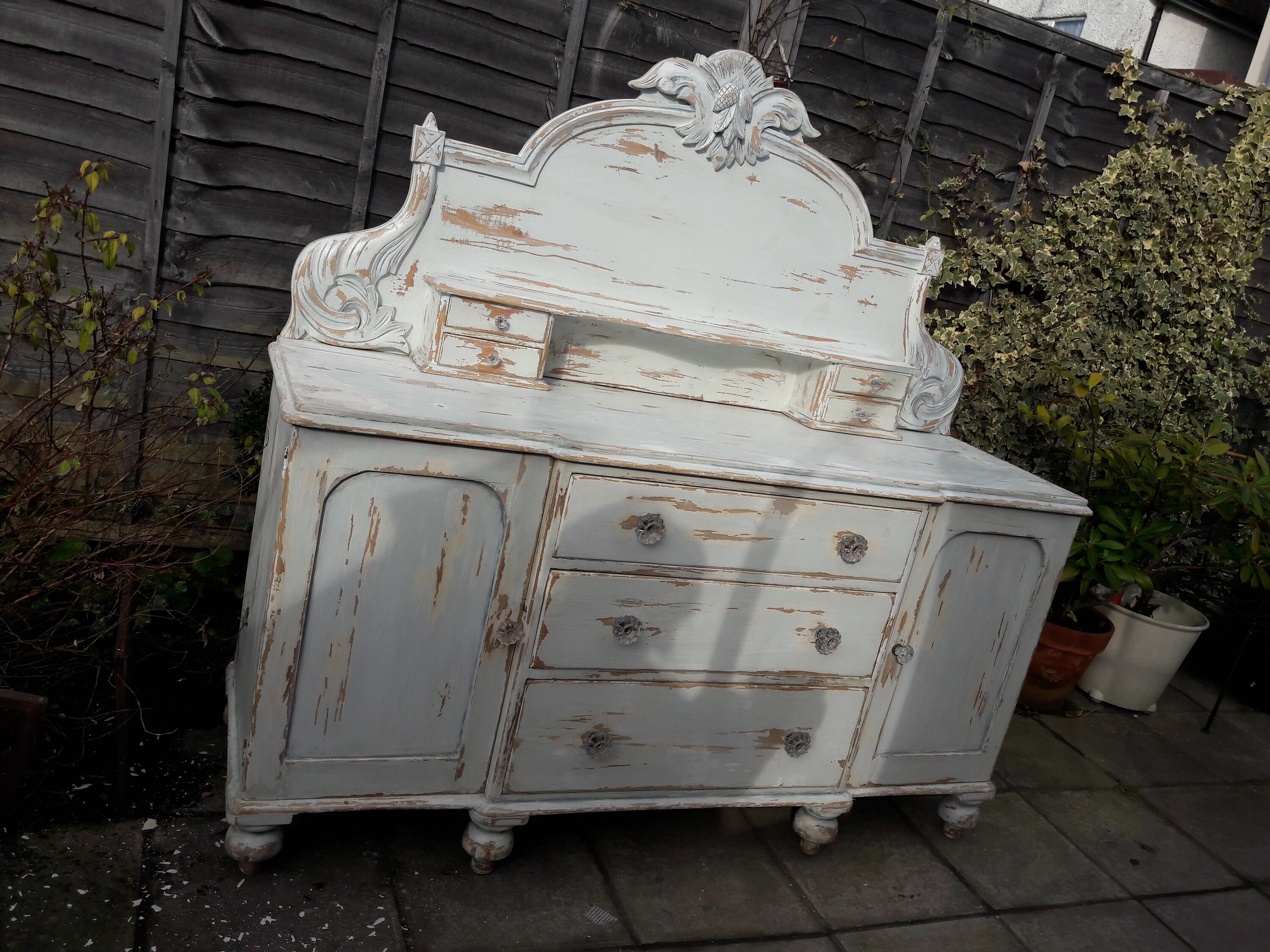 Distressed pine dresser Etsy