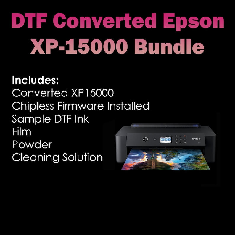 DTF Converted Epson XP15000 Printer Bundles Etsy Hong Kong