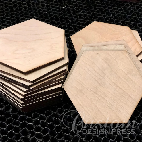 Unfinished Wooden Hexagon Shape Etsy