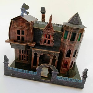 The Paper Horror Home A Horror House Paper Model. Instant Download. Paper fan Art and Craft. Print, Cut, Fold. image 2
