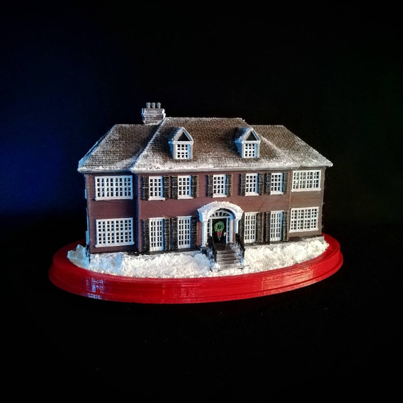 The Christmas House. Miniature Model. Fan Art Diorama. Please Read Description. image 1