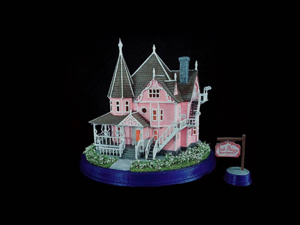 Pink Palace Apartments Coraline Movie Doll House Model Kit 