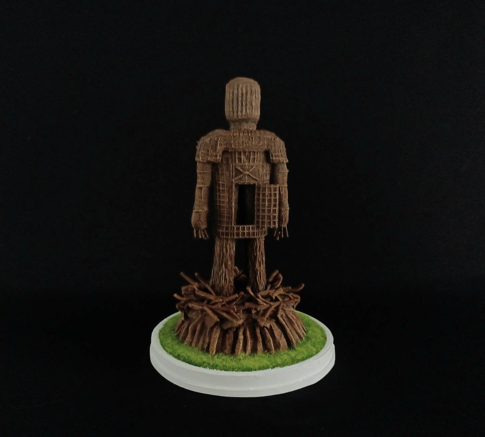 Stackpole Wicker Statue A Silhouette of Horror Wicker Man Inspired Mini Statue. Miniature Model ...