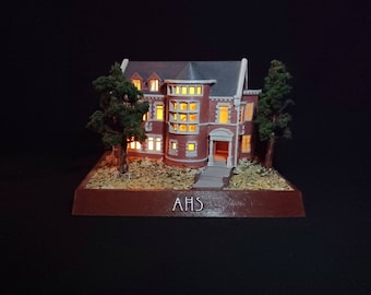 The California Terror House. Miniature Horror Model. Haunted Diorama. Please Read Description.
