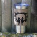 Western Mr and Mrs Leather Tumbler, Gift for Newlyweds, Anniversary Present