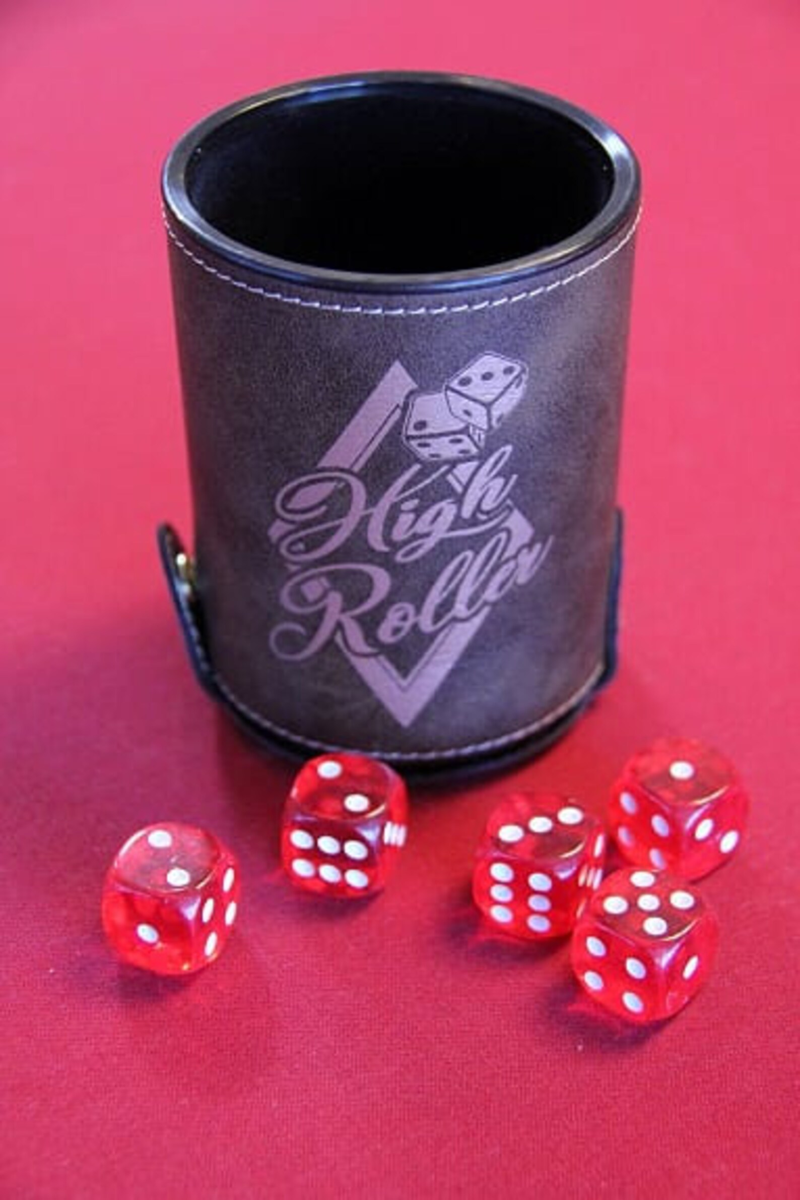 Dice Roller Cup With Dice Storage Compartment Customizable Etsy Israel