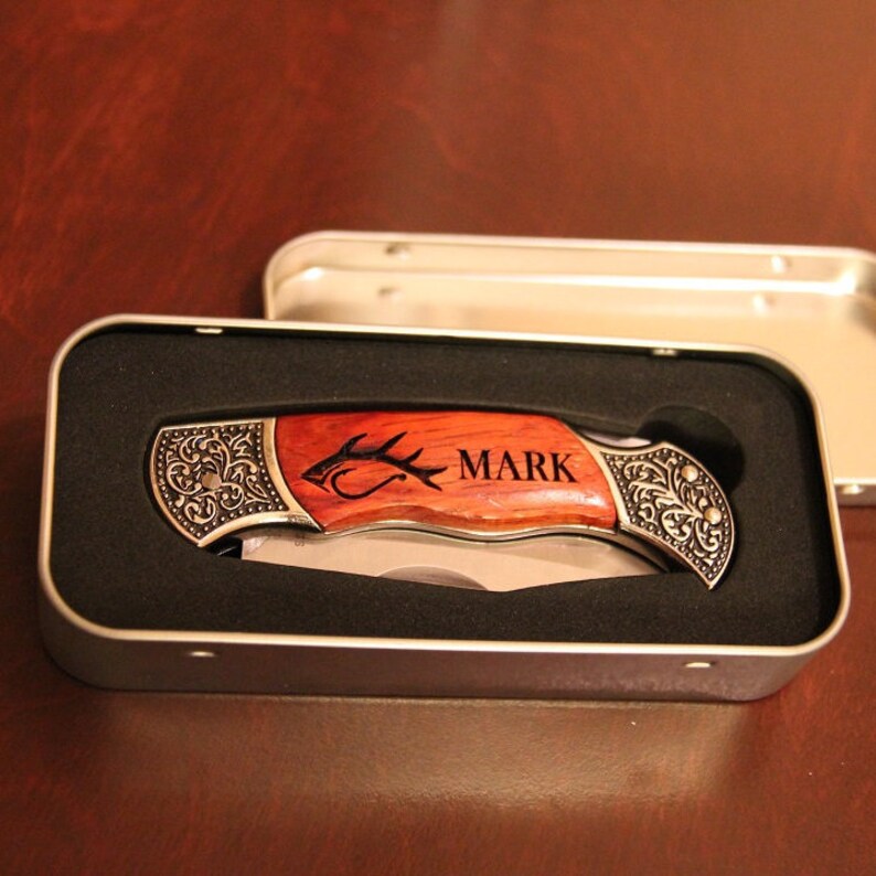 Personalized Folding Pocket Knife Engraved Fishing Knife With Etsy