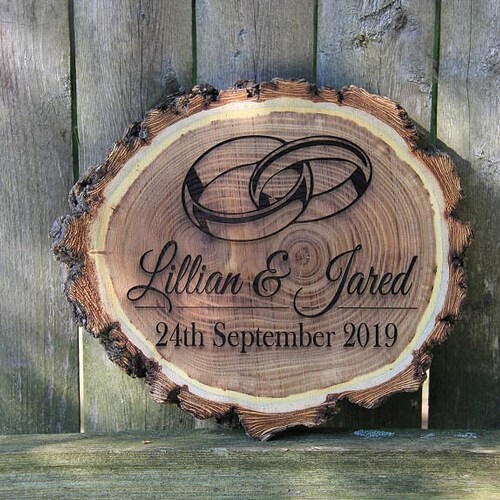 Personalized Wedding Gift for Outdoor Couple Rustic Decor | Etsy