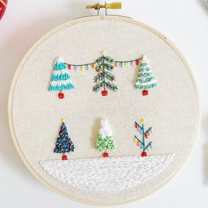 PDF EMBROIDERY PATTERN Christmas Tree Christmas Embroidery Pattern ...