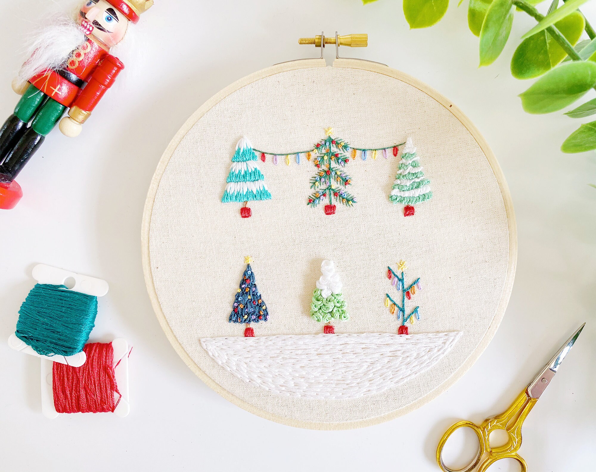 pdf-embroidery-pattern-christmas-tree-christmas-embroidery-pattern-winter-and-snow-snowscape-with-christmas-lights-christmas-diy-etsy