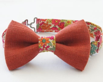 Linen and Liberty bow tie margaret annie