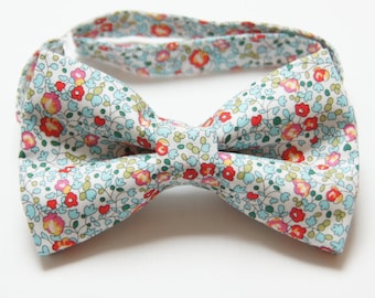 Liberty eloise turquoise blue bow tie