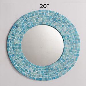 Aqua Mosaic Mirror