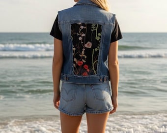 Chaleco Mavi de mezclilla reciclada