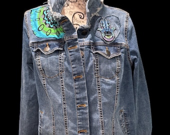 Upcycled Jeansjacke
