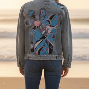 Upcycled Denim Jacket Size M