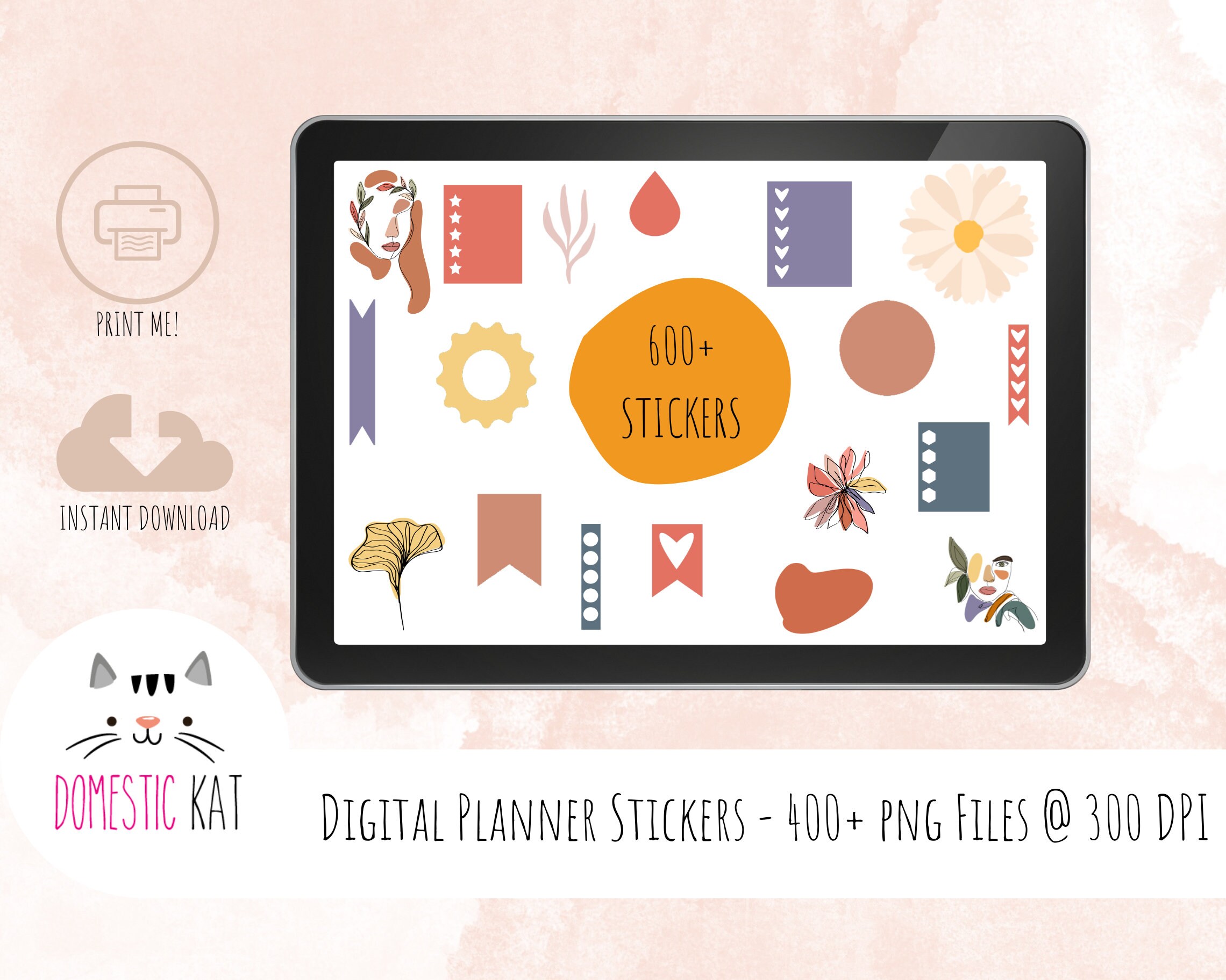 Diabetes Tracker Digital Planner Undated Planner Etsy