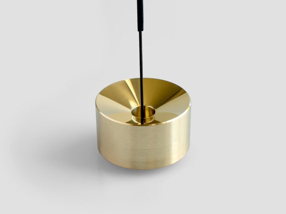 Minimalist Modern Solid Brass Incense Burner | Etsy