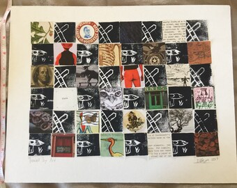 Travel by Art mixed media collage