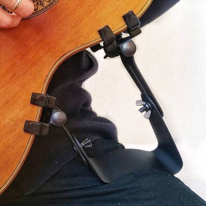 HBBasic Guitar Support • At the Clamps • for 3 3/8 - 4 3/8 in (85-110mm) guitar • Classical Guitar Accessorise •