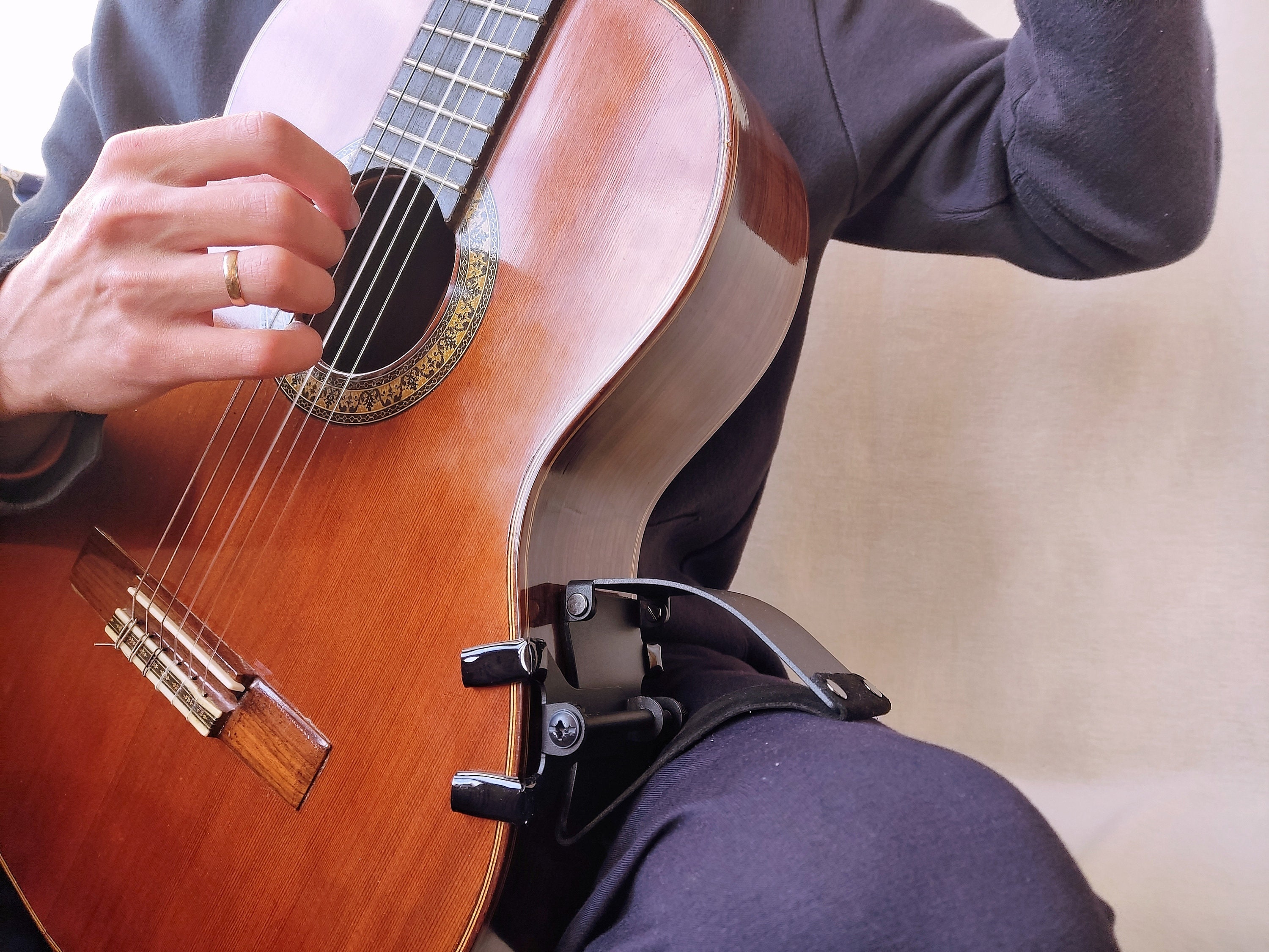 Hblight Guitar Support at the Clamps Classical Guitar Etsy UK