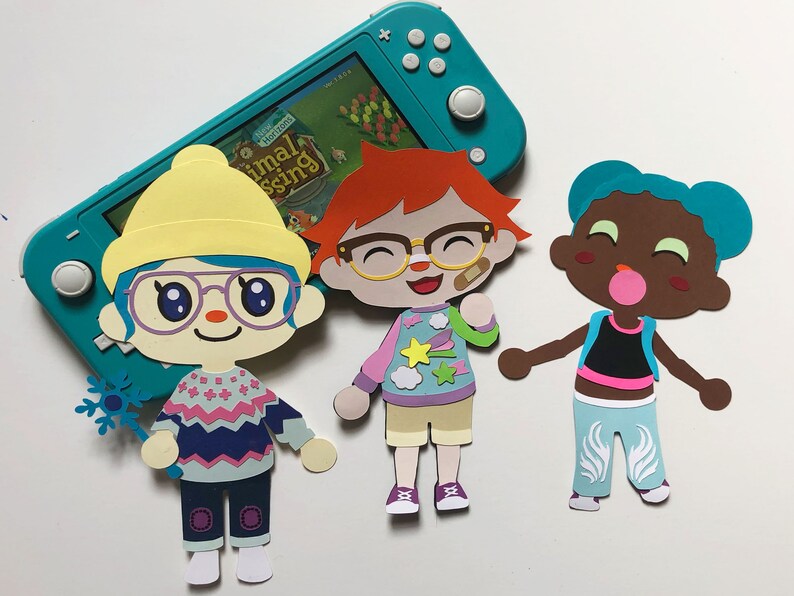 Custom Animal Crossing Villager Paper Craft Doll Etsy