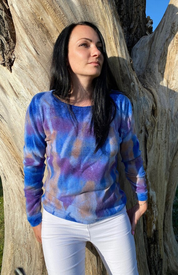 Tie dye jumper ladies sale