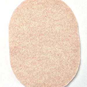 Paar Elbow Patches 100% reinem Kaschmir Rosa Lila DIY Reparatur Recycling Handmade Pale Pink