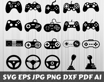 game controller svg game controller digital clipart game controller vector game controller silhouette printable cut files instant download - fortnite plotterdatei