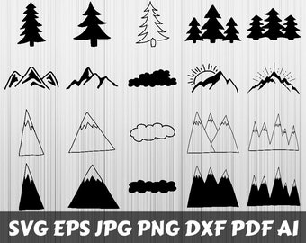 Free Free 137 Simple Mountain Range Svg SVG PNG EPS DXF File