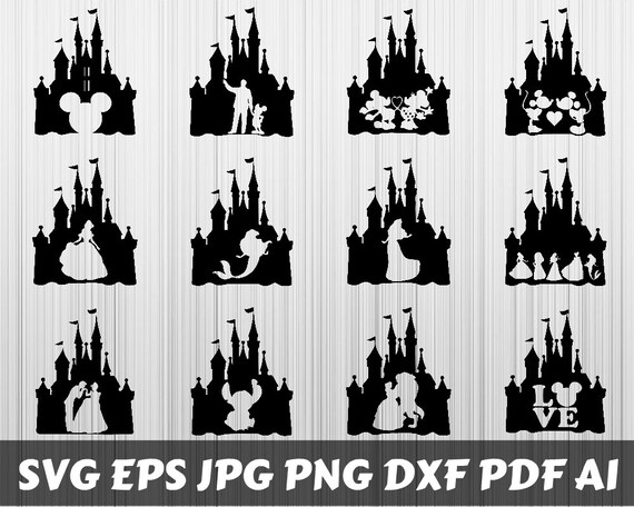 Download Disney Castle SVG Disney Castle Bundle SVG Disney Castle ...