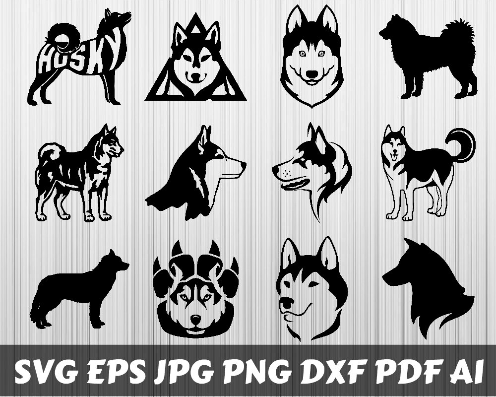 Download Husky SVG Husky Bundle SVG Husky Silhouette Husky | Etsy